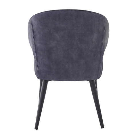 Donna Anthracite Velvet (set of 2)