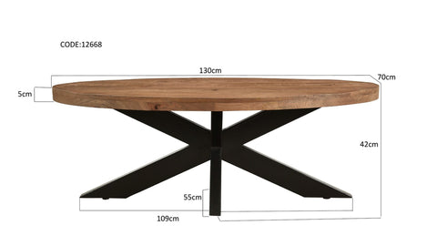 Robusto Oval 130 cm