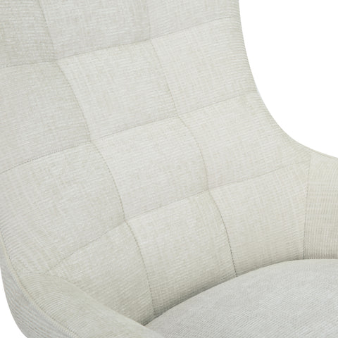 Fauteuil Naomi Pearl Draaibaar Wit Livingfurn