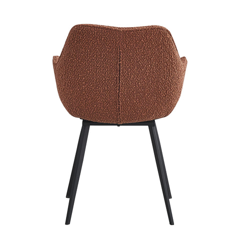 Luca Boucle Leaf Brown (set of 2)