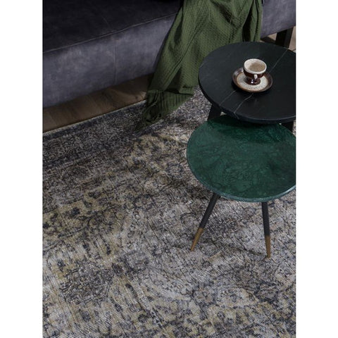 Vloerkleed Mila Antraciet/ Green 160 x 230 cm