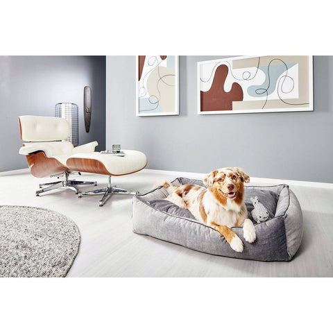 ORTHO hondenbed - GLAM SILVER
