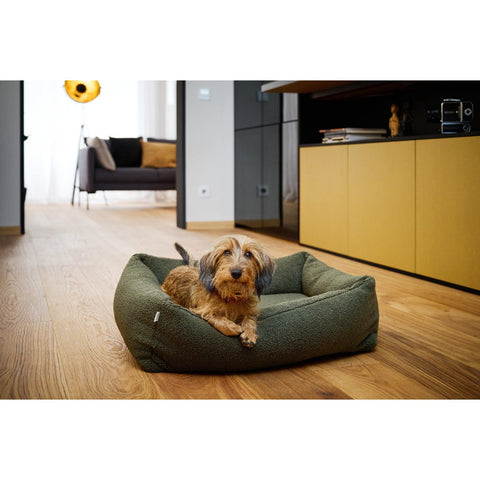 KLASSIEKE Hundebett - TEDDYGROEN