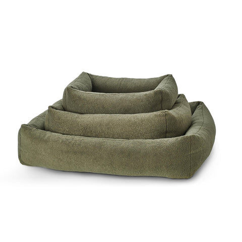 KLASSIEKE Hundebett - TEDDYGROEN