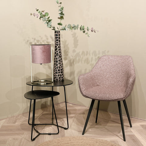 Luca Boucle Vintage Rosa (set de 2)