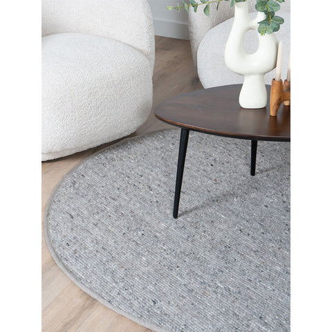 Vloerkleed Scott Taupe Rond ø200 cm