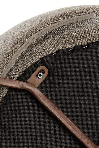 Eetkamerstoel Aluko Zwart-Lichtbruin 57 cm Light & Living