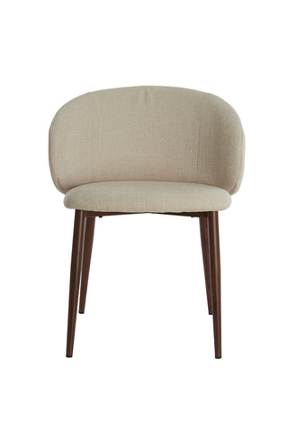 Eetkamerstoel Aluko Crème-Bruin Light & Living