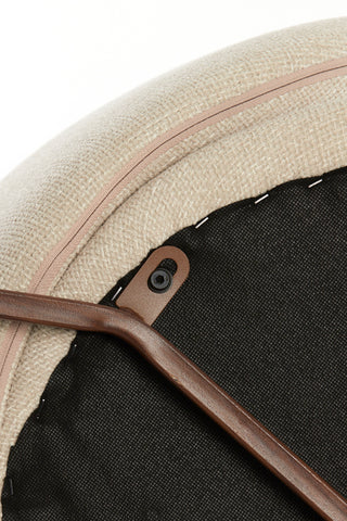 Eetkamerstoel Aluko Crème-Bruin Light & Living