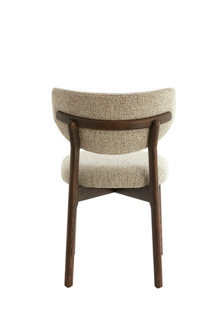 Eetkamerstoel Trosa Crème-Bruin Light & Living - Set van 2