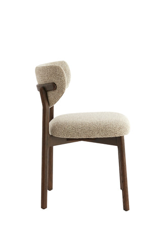 Eetkamerstoel Trosa Crème-Bruin Light & Living - Set van 2