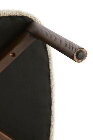 Eetkamerstoel Trosa Crème-Bruin Light & Living - Set van 2