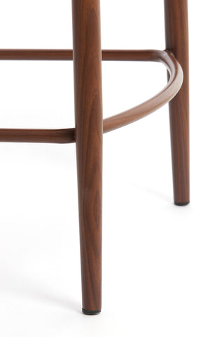 Barkruk Aluko Zwart-Lichtbruin Set van 2 Light & Living