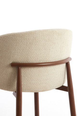 Barkruk Aluko Crème+Bruin Light & Living set van 2