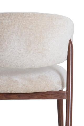 Eetkamerstoel Isandro Beige Bruin Light & Living