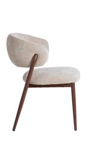 Eetkamerstoel Isandro Beige Bruin Light & Living