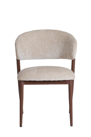 Eetkamerstoel Isandro Beige Bruin Light & Living