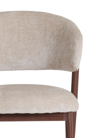 Eetkamerstoel Isandro Beige Bruin Light & Living