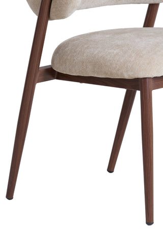 Eetkamerstoel Isandro Beige Bruin Light & Living