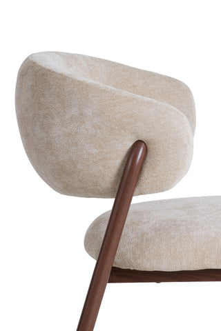 Eetkamerstoel Isandro Beige Bruin Light & Living