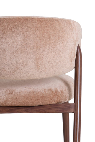 Eetkamerstoel Isandro Oudroze Bruin Light & Living