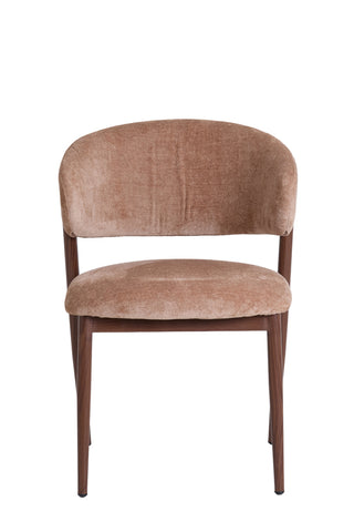 Eetkamerstoel Isandro Oudroze Bruin Light & Living