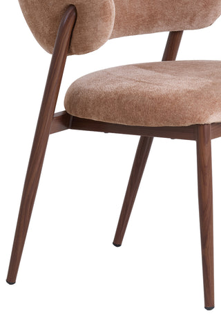 Eetkamerstoel Isandro Oudroze Bruin Light & Living