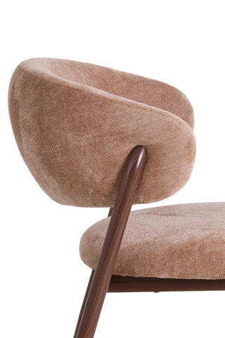 Eetkamerstoel Isandro Oudroze Bruin Light & Living