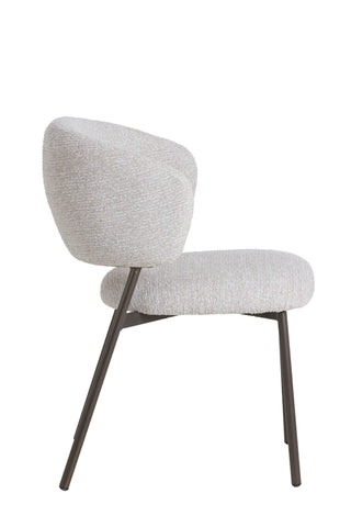 Eetkamerstoel Tibalt Beige Antique Bronze Light & Living