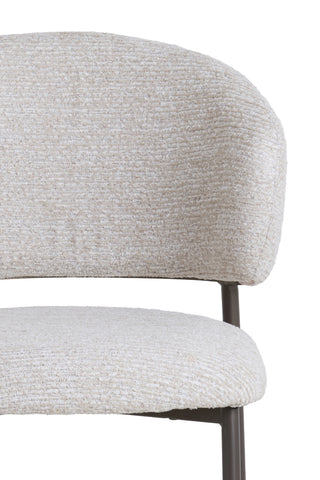 Eetkamerstoel Tibalt Beige Antique Bronze Light & Living