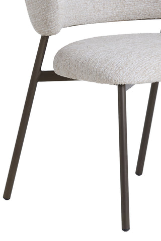 Eetkamerstoel Tibalt Beige Antique Bronze Light & Living