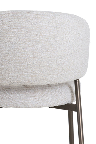 Eetkamerstoel Tibalt Beige Antique Bronze Light & Living