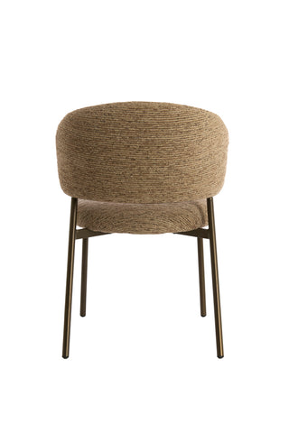 Eetkamerstoel Tibalt Bruin Antique Bronze Light & Living