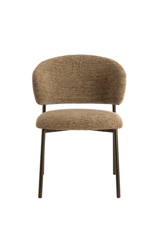 Eetkamerstoel Tibalt Bruin Antique Bronze Light & Living