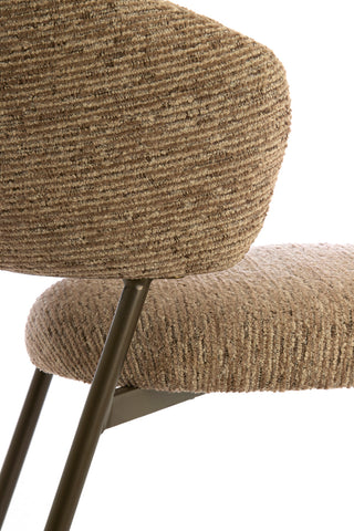 Eetkamerstoel Tibalt Bruin Antique Bronze Light & Living