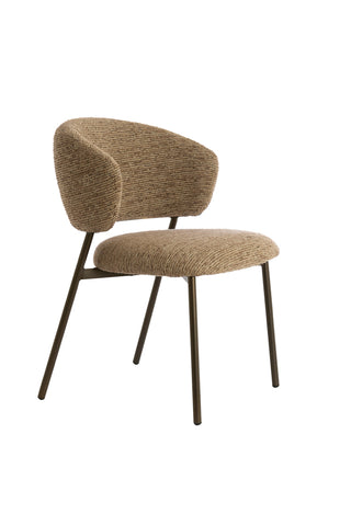 Eetkamerstoel Tibalt Bruin Antique Bronze Light & Living