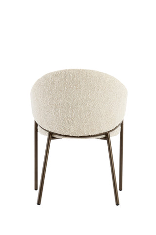 Eetkamerstoel Nyro Crème-Bruin Antique Bronze Light & Living