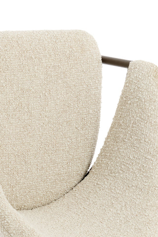 Eetkamerstoel Nyro Crème-Bruin Antique Bronze Light & Living