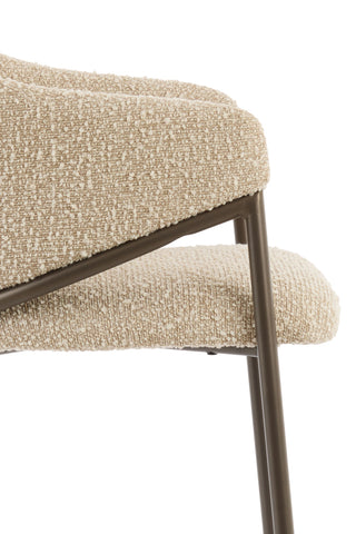 Eetkamerstoel Nyro Zandbruin Antique Bronze Light & Living