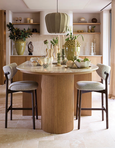 Barstoel Trosa Crème-Bruin Light & Living