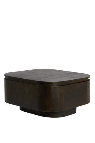 Salontafel RYMA 80 x 80 x 40 cm Chocoladebruin Light & Living