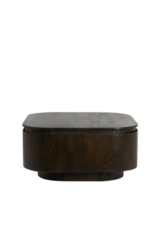 Salontafel RYMA 80 x 80 x 40 cm Chocoladebruin Light & Living