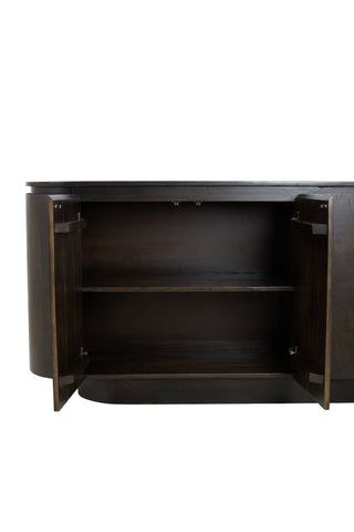 Dressoir RYMA 160 x 43 x 80 cm Chocoladebruin Light & Living
