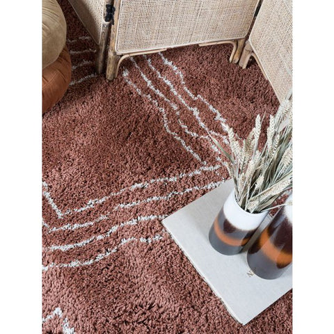 Vloerkleed Jim Terra 200 x 280 cm