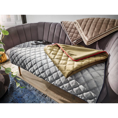 OXFORD Stone deken - duurzame hondendeken in elegante fluwelen look