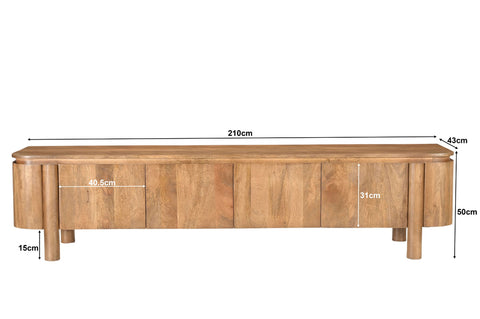 210 cm equals 82.68 inches.