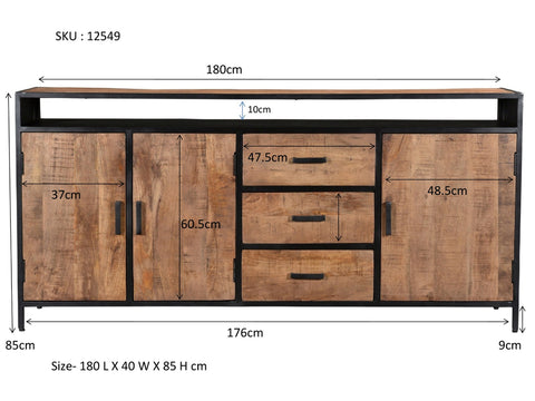 Robusto Abierto 180 cm