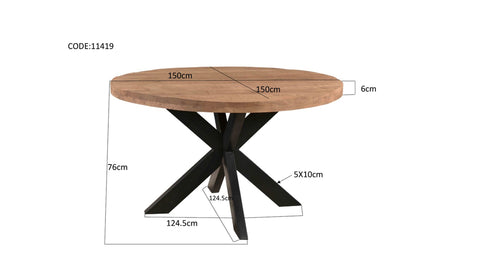 Robusto Redondo 150 cm