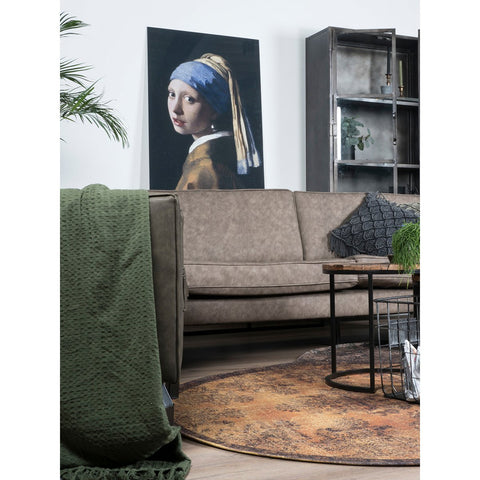 Vloerkleed Yves Rond Oker ø120 cm