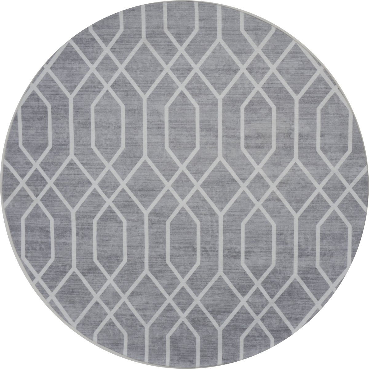 Vloerkleed Pattern Rond Grijs ø120 cm